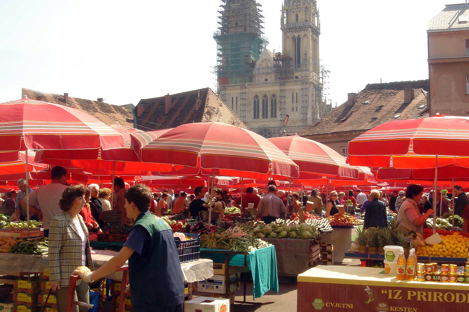 Zagreb dolac and cathedral, Central Croatia