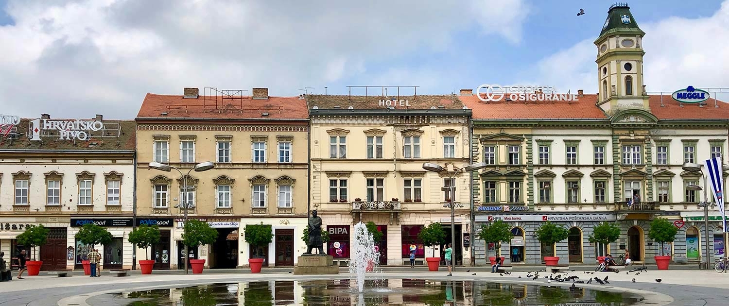 Downtown Osijek, Slavonija