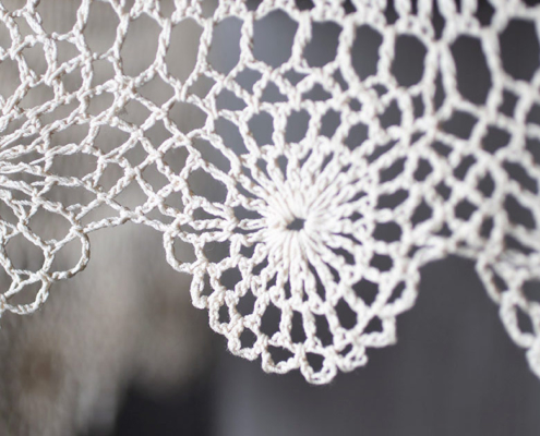 Heklanje tablecloth detail © 2019 Leslie Brienza Photography