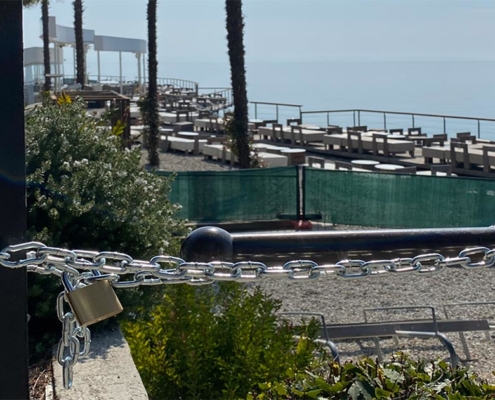 popular Lido locked because of corona